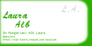 laura alb business card